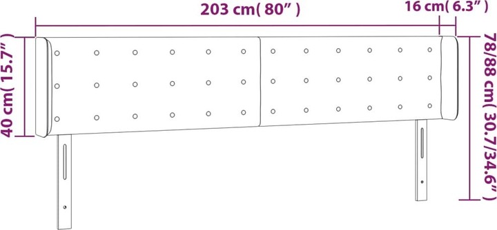 Produktbild VidaXL Farlie (203 x 16 x 88 cm)