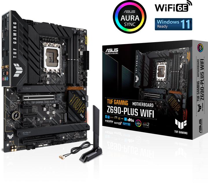 Produktbild ASUS TUF GAMING Z690-PLUS WIFI (LGA 1700, Intel Z690H, ATX)