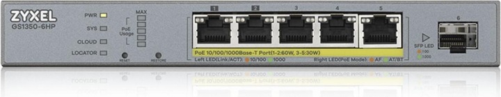 Produktbild Zyxel GS1350-6HP (6 Ports)