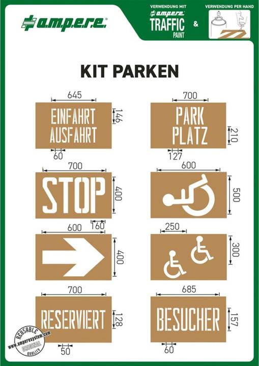 Produktbild Ampere Schablonenset