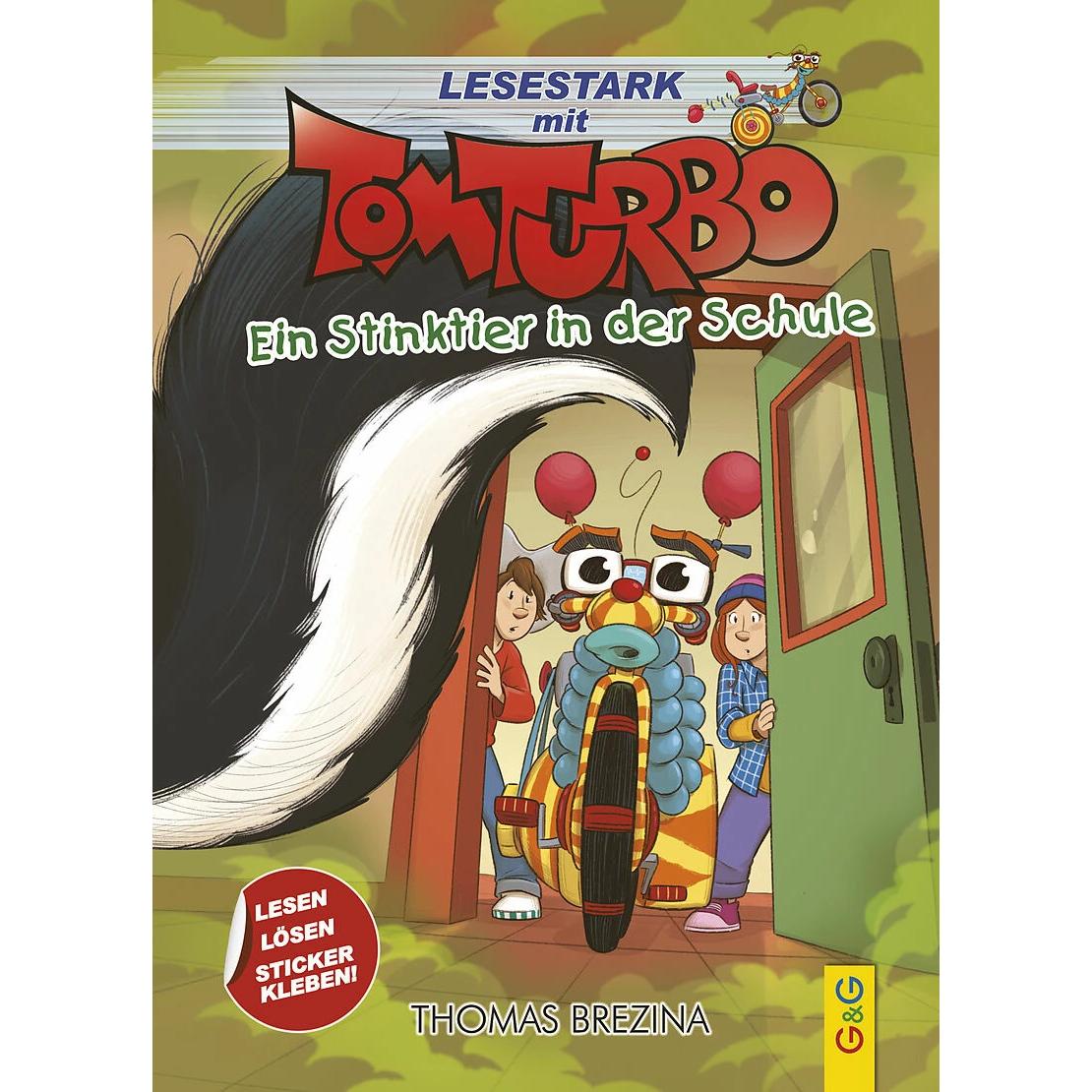 Tom Turbo - Lesestark - Ein Stinktier in der Schule, Kinderbücher von Thomas Brezina, Gerardo Daniel Baró, Pablo Tambusc...