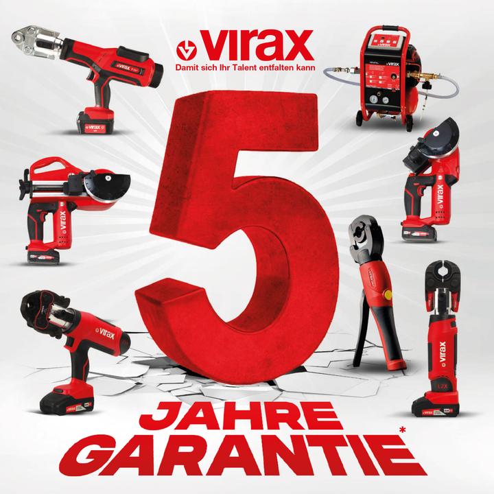 Produktbild Virax Akku-Pressmaschine VIPER M2X 18V / 2,0 Ah CAS-Akku (Rohrpresse)