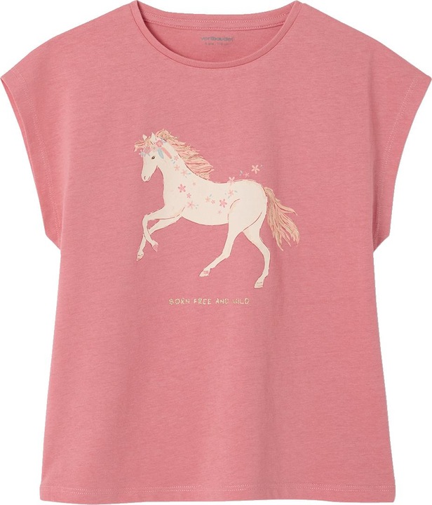 Vertbaudet Mädchen T-Shirt mit Tierprint