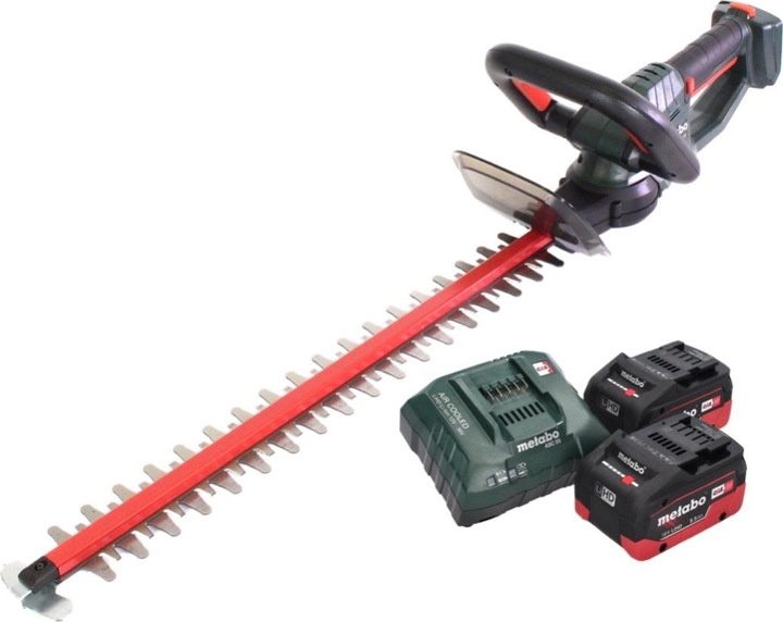 Produktbild Metabo HS 18 LTX 65 Akku Heckenschere 18 V 63 cm + 2x Akku 5,5 Ah + Ladegerät (Akkuheckenschere)
