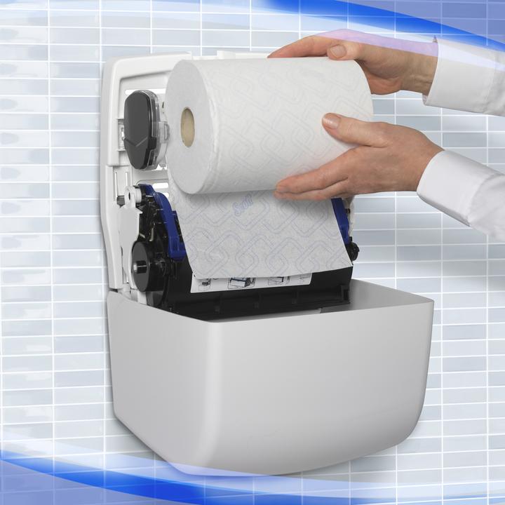 Actual product image Kimberly-Clark Aquarius™ Slimroll™ dispenser for rolled hand towels, for 1 roll, plastic