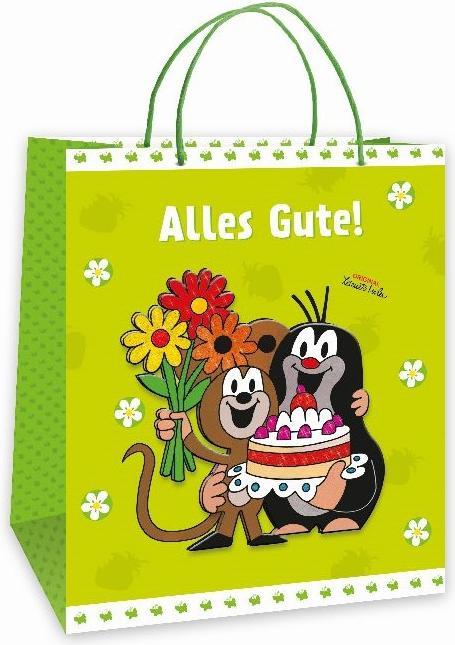 Geschenktragetasche 3D gross Torte Maulwurf (Geschenkbox)