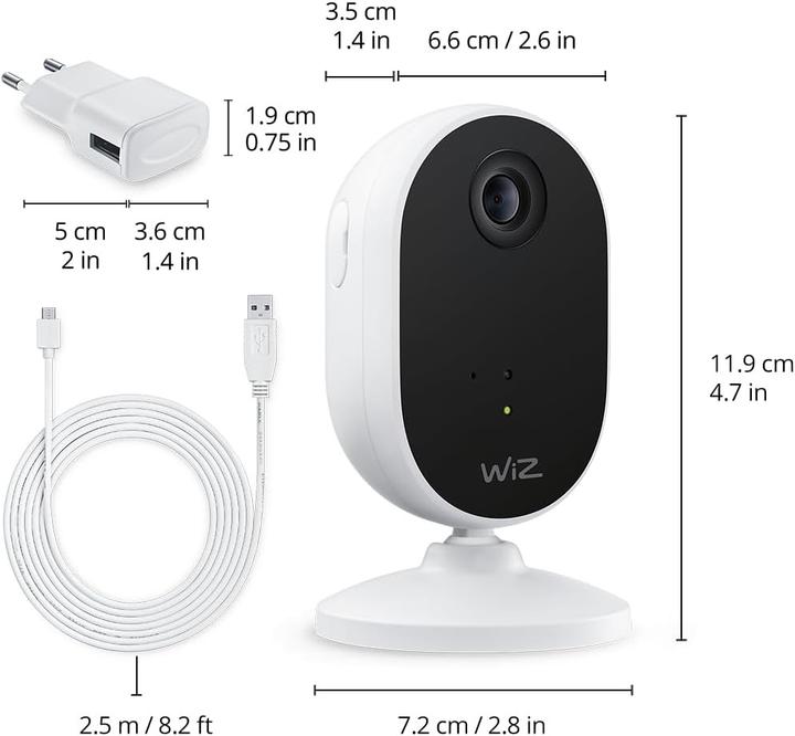 Image du produit WiZ Caméra d'intérieur WiFi (1920 x 1080 Pixels)