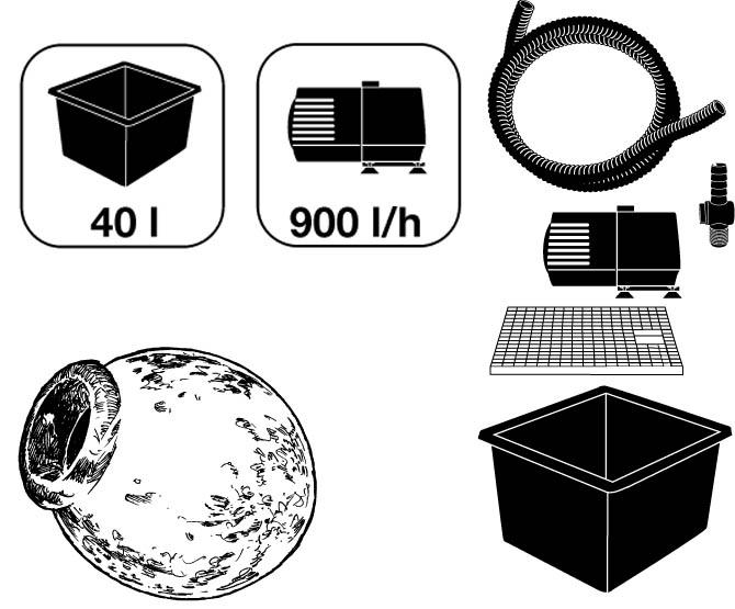 Produktbild Ubbink Acqua Arte Wasserdekoration - Orange Set 1308280