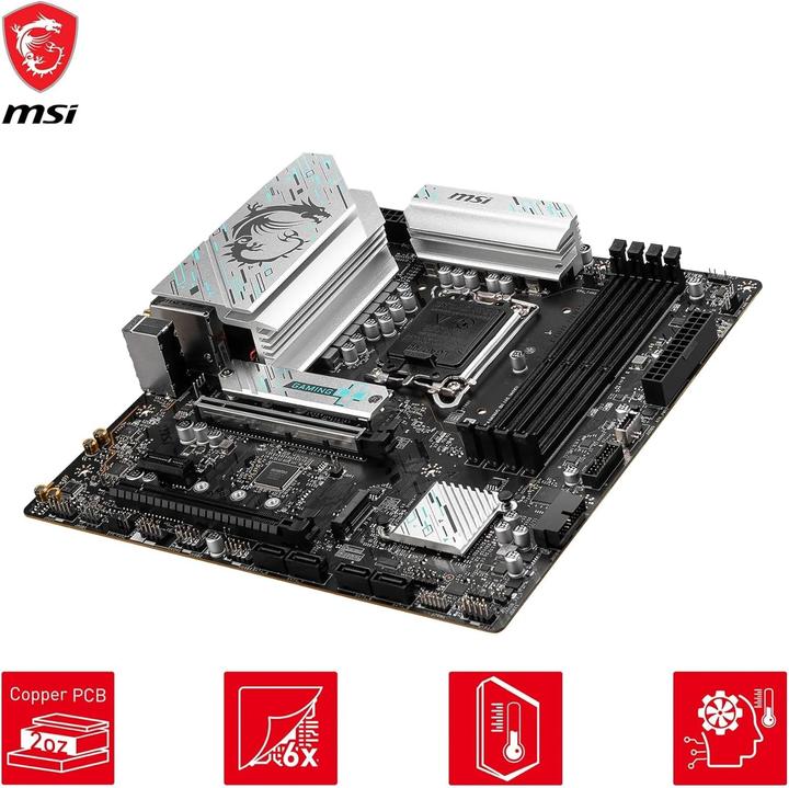 Productafbeelding MSI MAG Gaming Plus Wifi B760,S1700,mATX,DDR5 (LGA 1700, Intel B760, mATX)