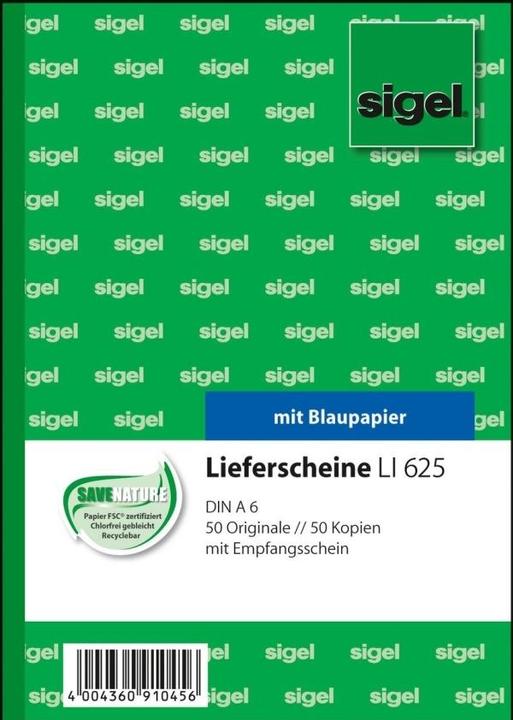 Actual product image Sigel Form book "Delivery note with receipt", A6 (100 x)