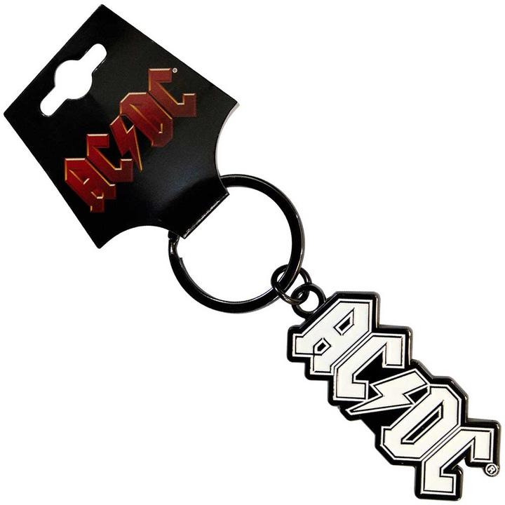 Actual product image AC/DC Logo Mono Schlüsselanhänger