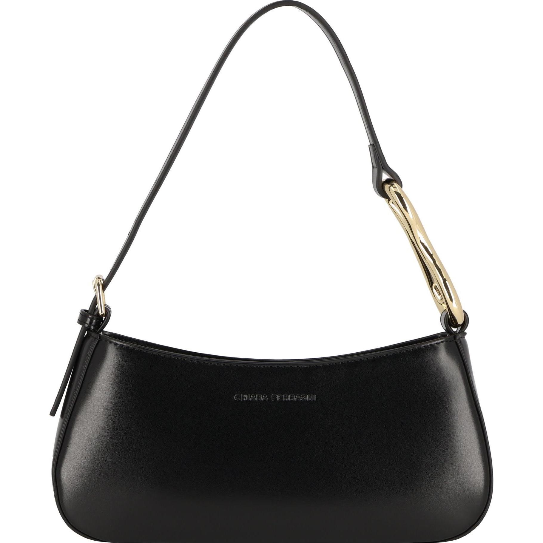 Chiara Ferragni, Handtasche, CF Loop Schultertasche 26 cm, Schwarz