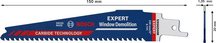 Image du produit Bosch Professional Zubehör Lame de scie sabre Expert Hard Nail Pallets S 1122 CHM, 1 pièce