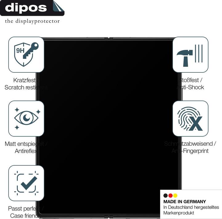Produktbild Dipos Displayschutz Anti-Shock (2 Stück, Samsung Galaxy Z Fold4)