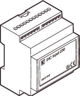 Actual product image LK IHC Control®230VACDIN 2M36 8-channel input module