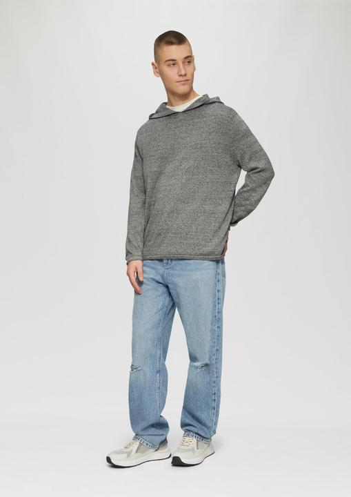 Actual product image S.Oliver Strickpullover Gestrickter Hoodie aus Melangegarn (S)