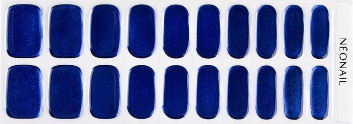 Actual product image Neonail UV Gel Stickers Easy On M01 Blue 15 Patterns Nail Stickers Nail Polish Strips Gel Nail Stick (Artificial nails, M01)