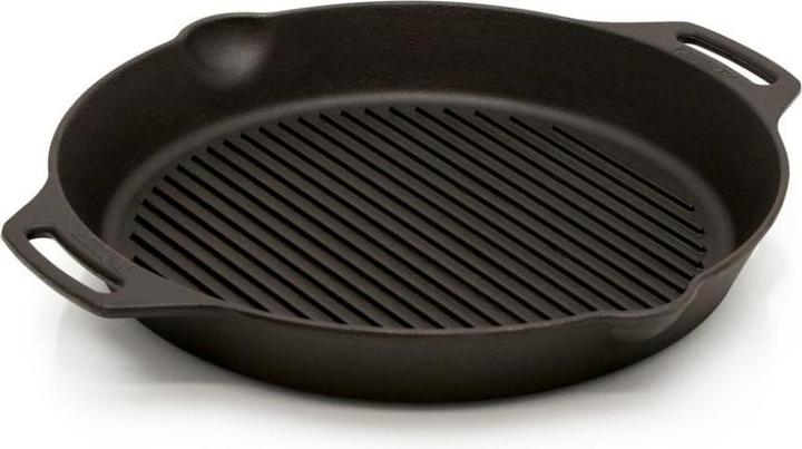 Paella World International All Grill - Padella In Ghisa Naturale Ø 45 Cm - Adatta A Induzione - Doppia Superficie Liscia E Ondulata Per Grigliate E Arrosti Perfetti