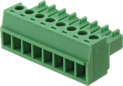 Actual product image Phoenix 8 pole MC 1.5/8-ST-3.81 PCB wire to board cable plug with 3.81mm pitch