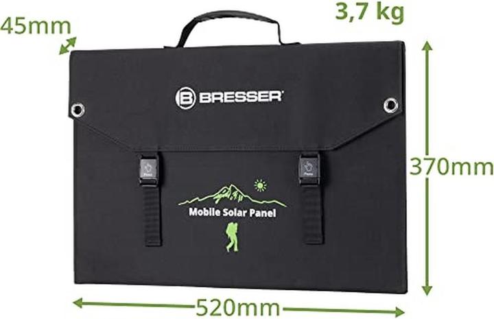 Actual product image Bresser Mobile solar charger 90 Watt with USB and DC output (90 W)