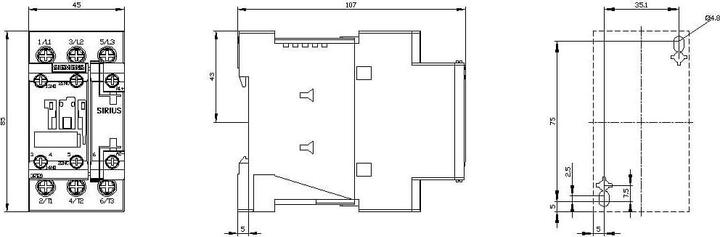 Actual product image Siemens Contactor 15kW 24Vdc Size 0