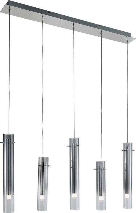 Produktbild Lucande Korvitha 5 LED Pendelleuchte Smoke/Silver (2350 lm)