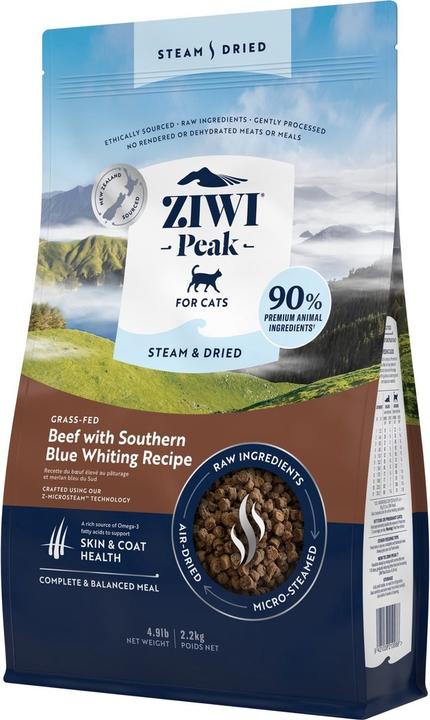 Immagine prodotto Ziwi Merlano di manzo e pesce al vapore/essiccato, 2,2 kg (Adulto, 2 pz., 2200 g)