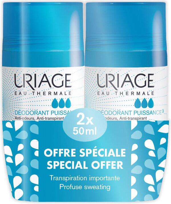 Image du produit Uriage Déodorant à bille Power 50ml - Pack de 2 (Roll-on, 50 ml)