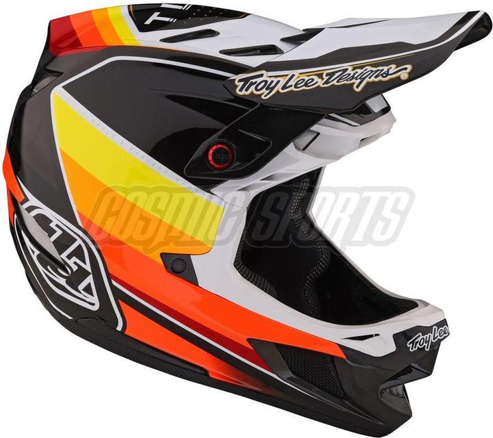 Image du produit Troy Lee Designs D4 Carbon MIPS casque, Reverb, black/white, S | 55-56cm (55 - 56 cm)