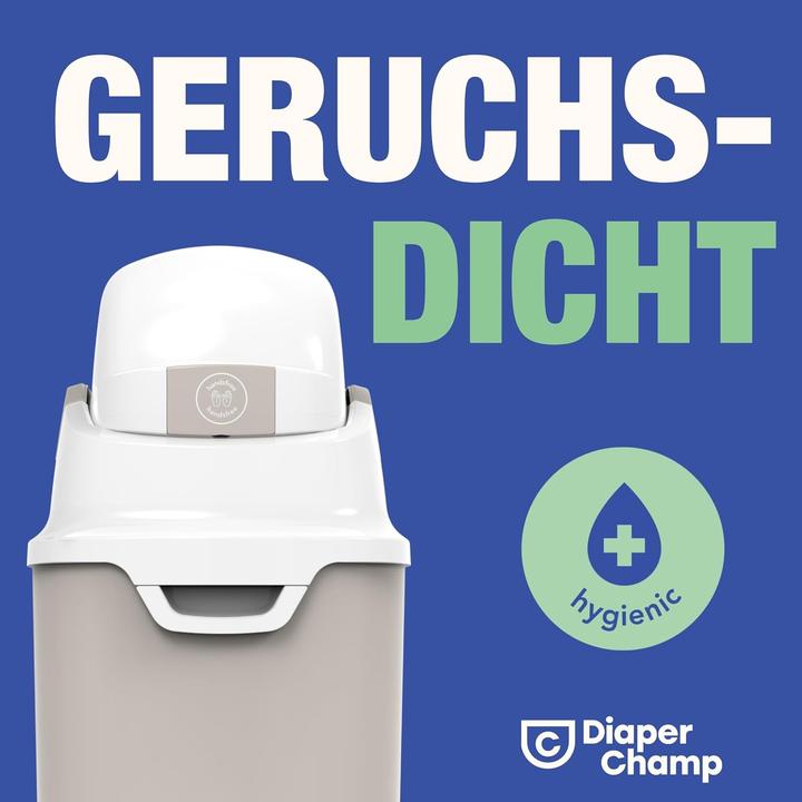 Produktbild Diaper Champ Windeleimer DiaperChamp One Medium Handsfree - ohne Nachfüllkassetten - für ca. 45-50 Windeln