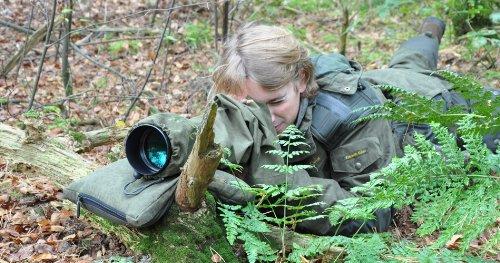 Actual product image Stealth Gear T-shirt short sleeve camo forest print size M (XXL)