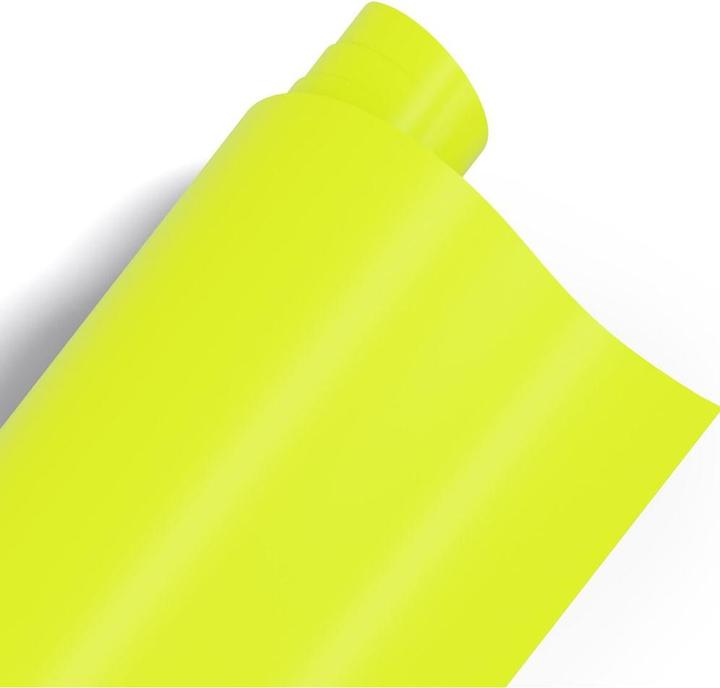 Produktbild Poli-tape Vinylfolie Permanent 30.5 x 183 cm, Neon Gelb matt (1 Stk.)