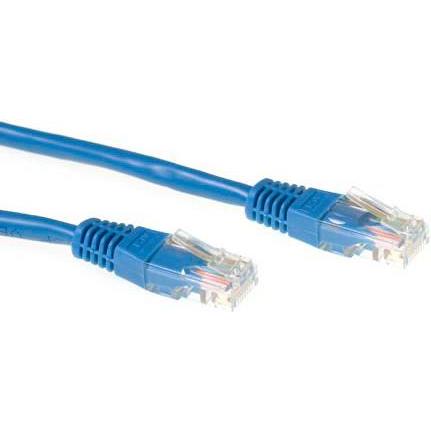 ACT Blue 15 meter U/UTP CAT5E patch cable with RJ45 connectors. Cat5e u/utp blue 15.00m (U/UTP, CAT5e, 15 m), Netzwerkka...