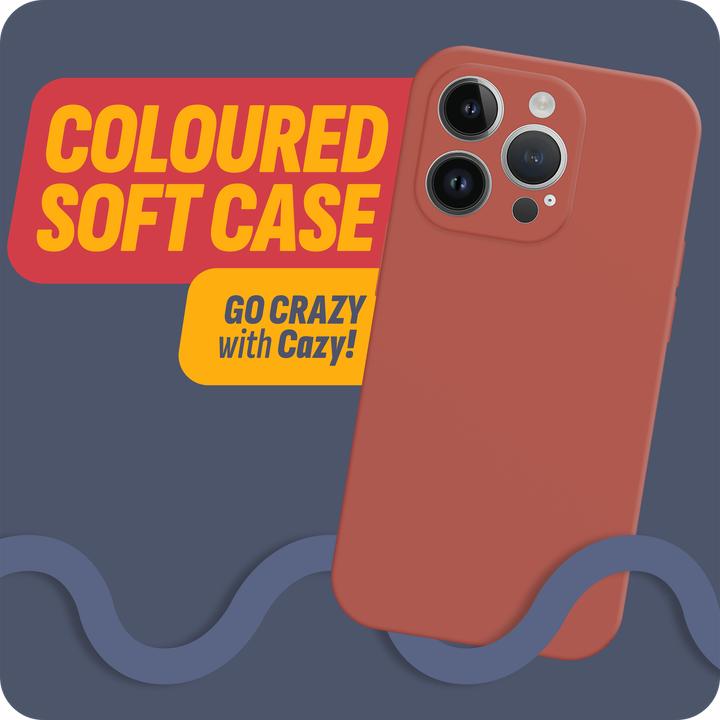 Produktbild Cazy Silikon Hülle Kompatibel mit iPhone 15 Pro - Soft TPU Schutz - (Apple iPhone 15 Pro)