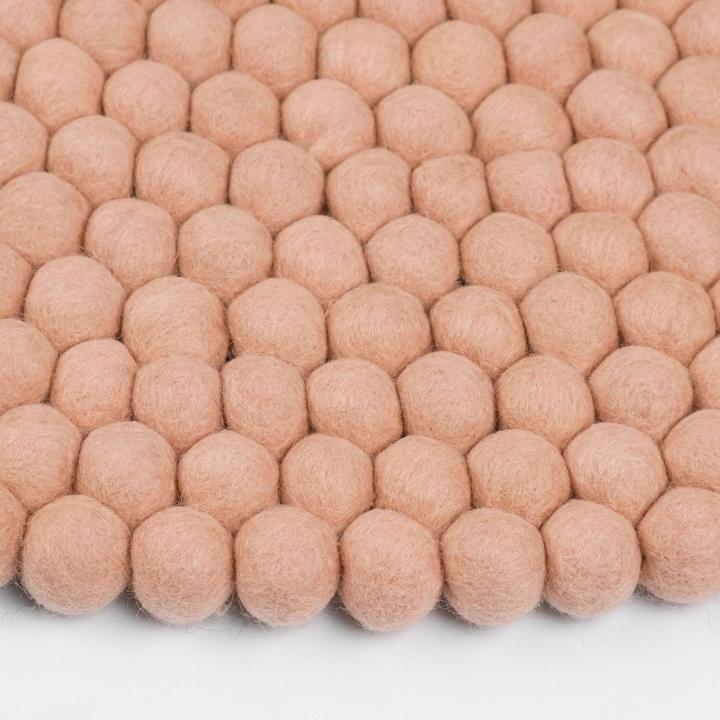 Actual product image Myfelt Merle felt ball carpet round (120 cm)