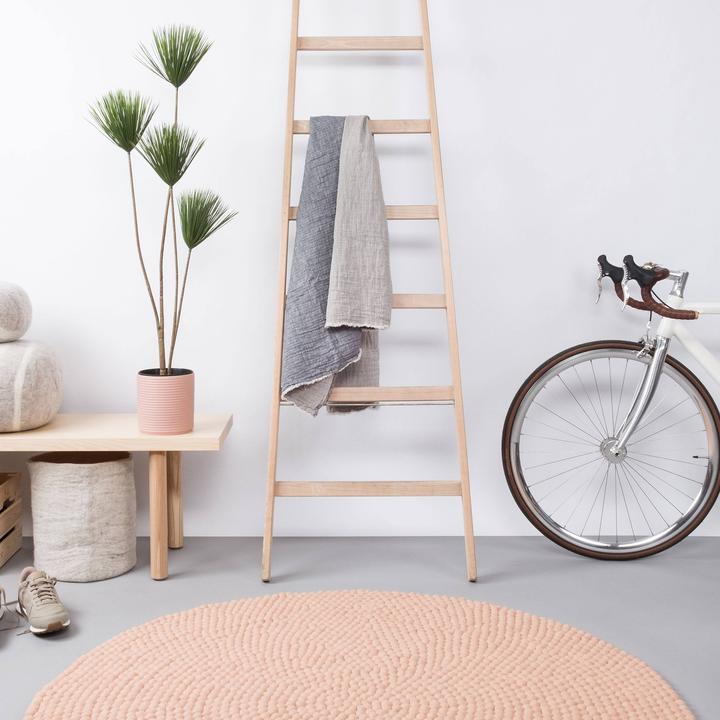 Actual product image Myfelt Merle felt ball carpet round (120 cm)
