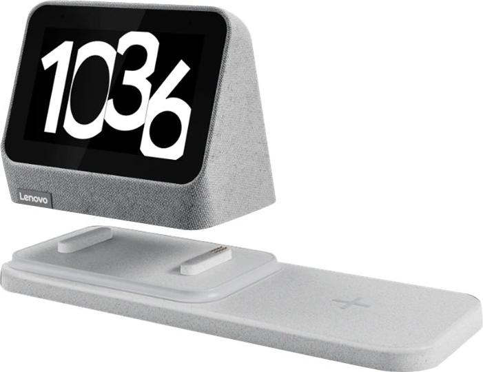 Produktbild Lenovo Smart Clock 2 mit Google Assistent & Kabelloser Ladestation
