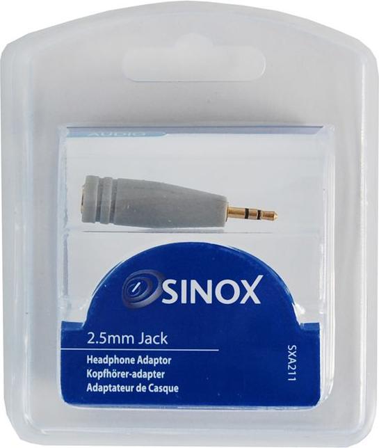 Productafbeelding Sinox TRS 2.5mm - TRS 3.5mm M/F (Jack adapter)