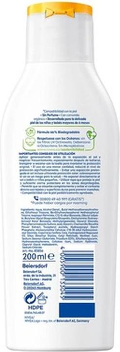 Immagine prodotto NIVEA Sun Kids Latte solare nutriente Spf50 200ml (Crema solare, SPF 50, 200 ml)