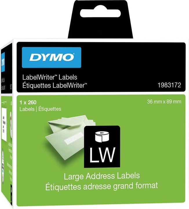 Actual product image Dymo LW labels