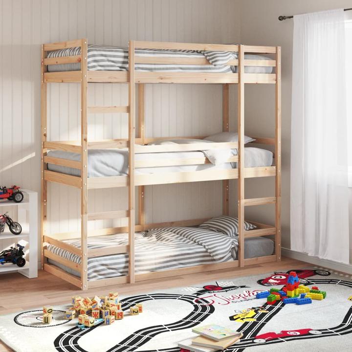 Produktbild vidaXL Dreifach-Etagenbett (80 x 200 cm)