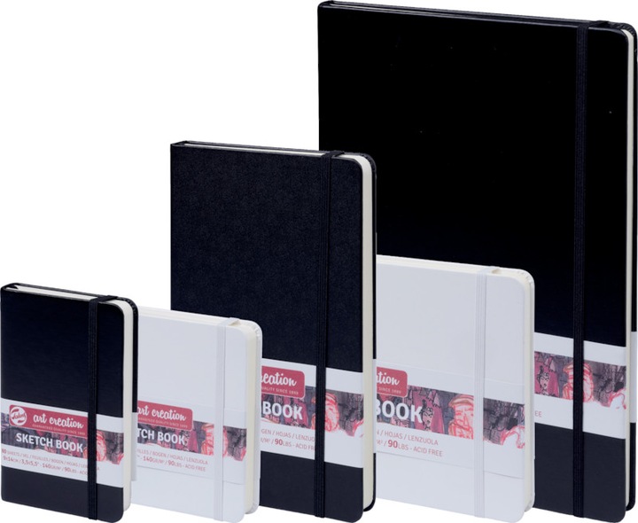 Actual product image Talens Sketchbook 12x12 black (12 x 12 cm)