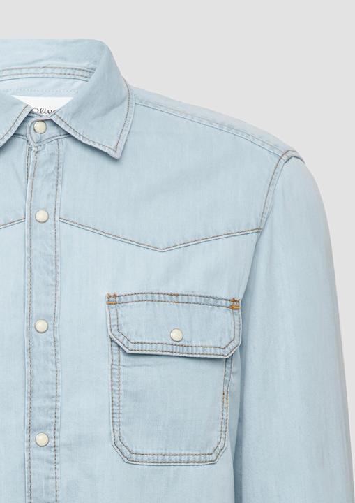 Immagine prodotto S.Oliver Hemd Regular Fit: Denim-Hemd im Western-Stil (XXL)