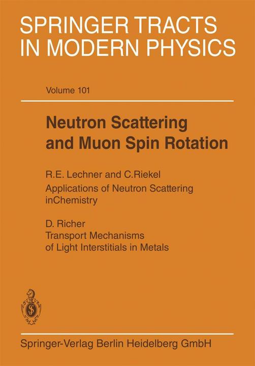 Actual product image Neutron Scattering and Muon Spin Rotation (English, C. Riekel, D. Judge, R.E Lechner, 2013)