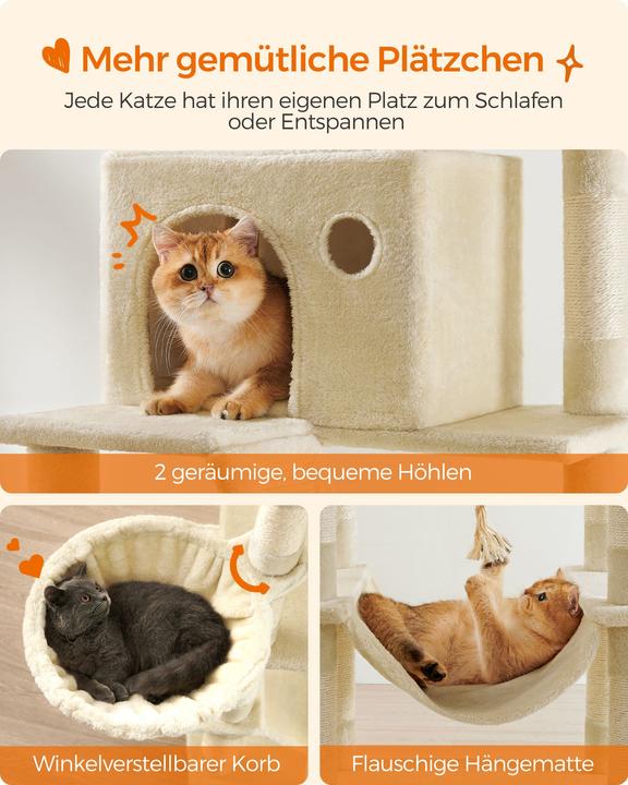 Actual product image Feandrea Cat Spa (206 cm, Beige)
