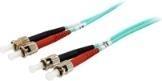 Actual product image equip FO patch cable ST->ST multimode duplex OM3 turq (CAT7, 1 m)