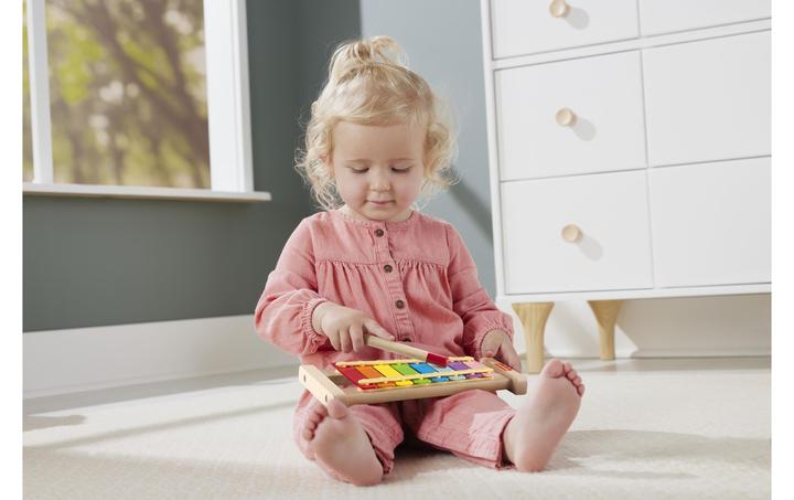 Produktbild Fisher-Price Buntes Xylophon mit Hammerspiel aus Holz (Multilingual)