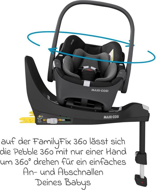 Immagine prodotto Maxi-Cosi Babyschalen Babyschale Pebble 360 i-Size drehbar ab Geburt (Seggiolino, ECE R129/i-Size Standard)