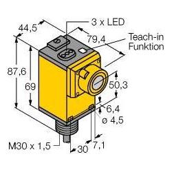 Turck Sensore a ultrasuoni, Pulsante + Interruttore