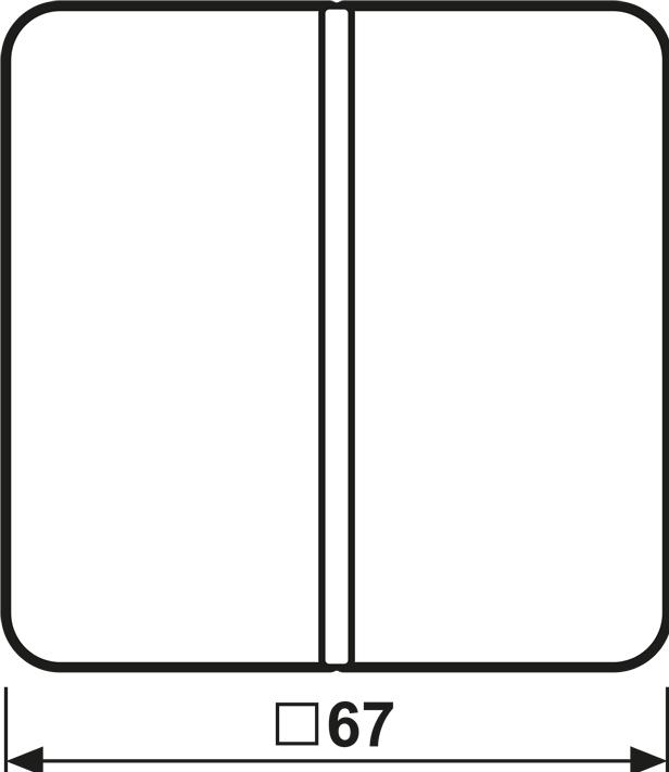 Actual product image JUNG Rocker 1t switch CD ws glz CD401TSA